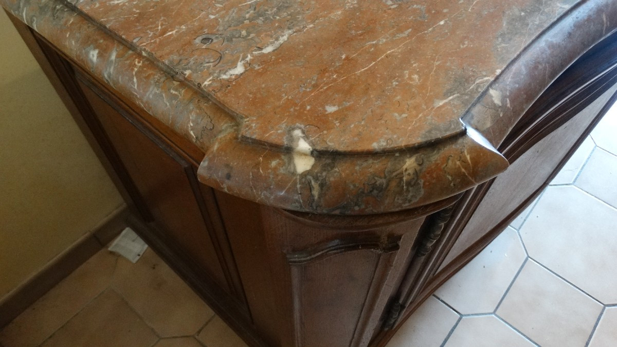 Buffet de chasse époque Régence portes galbées -photo-1