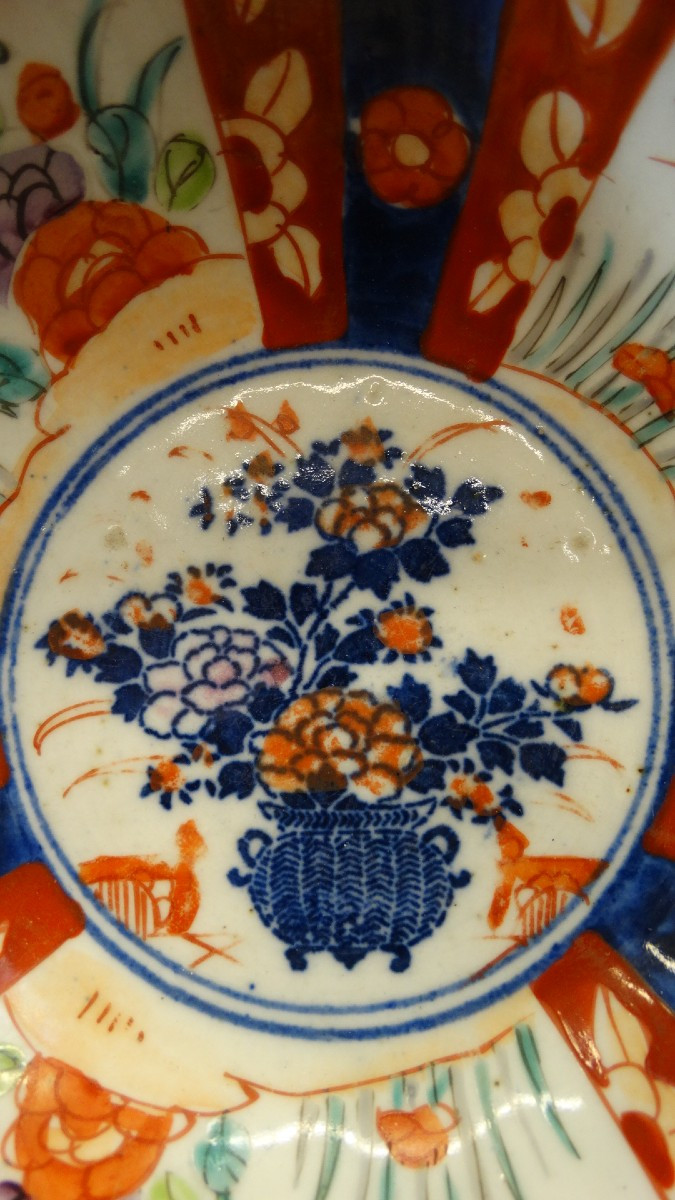 Japanese Imari Porcelain Bowl 19th Century-photo-2