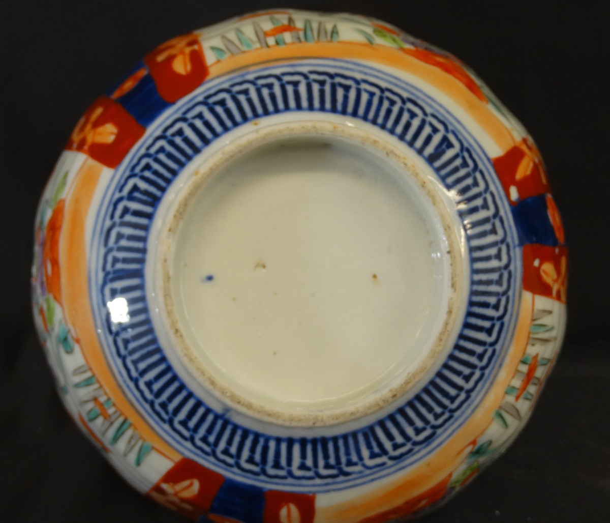 Japanese Imari Porcelain Bowl 19th Century-photo-4