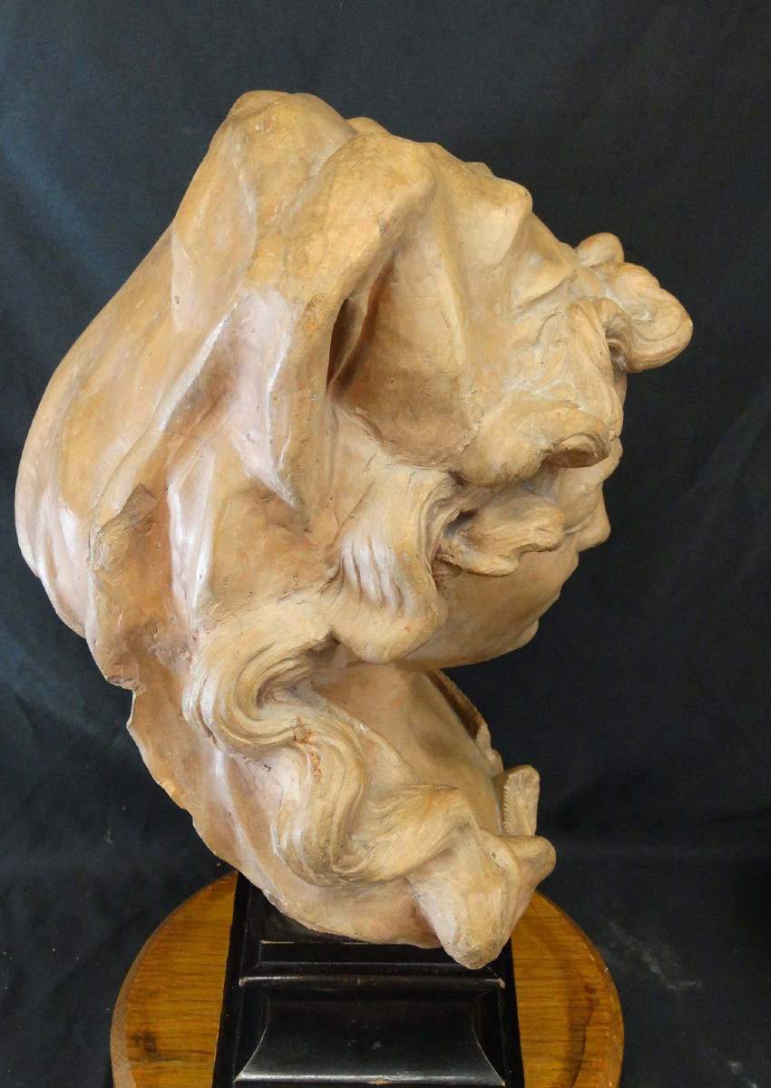 Female Terracotta Bust 19th Century-photo-3