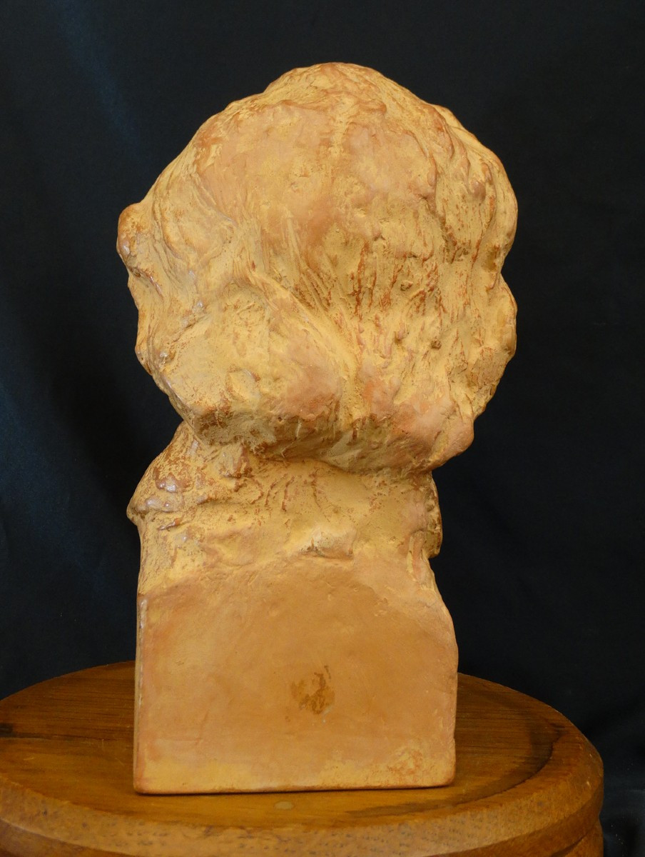 Bust Of A Musician By Victor Demanet-photo-3