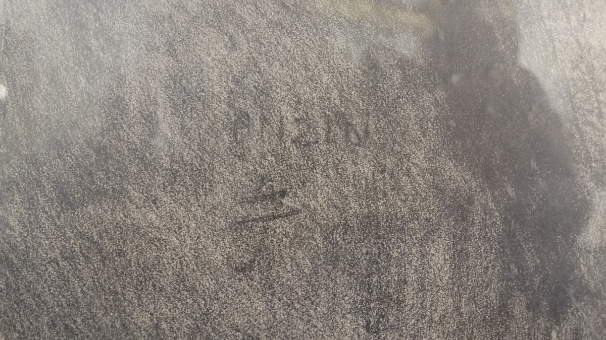 "Mineur au repos"  lithographie signée Lucien Jonas-photo-3