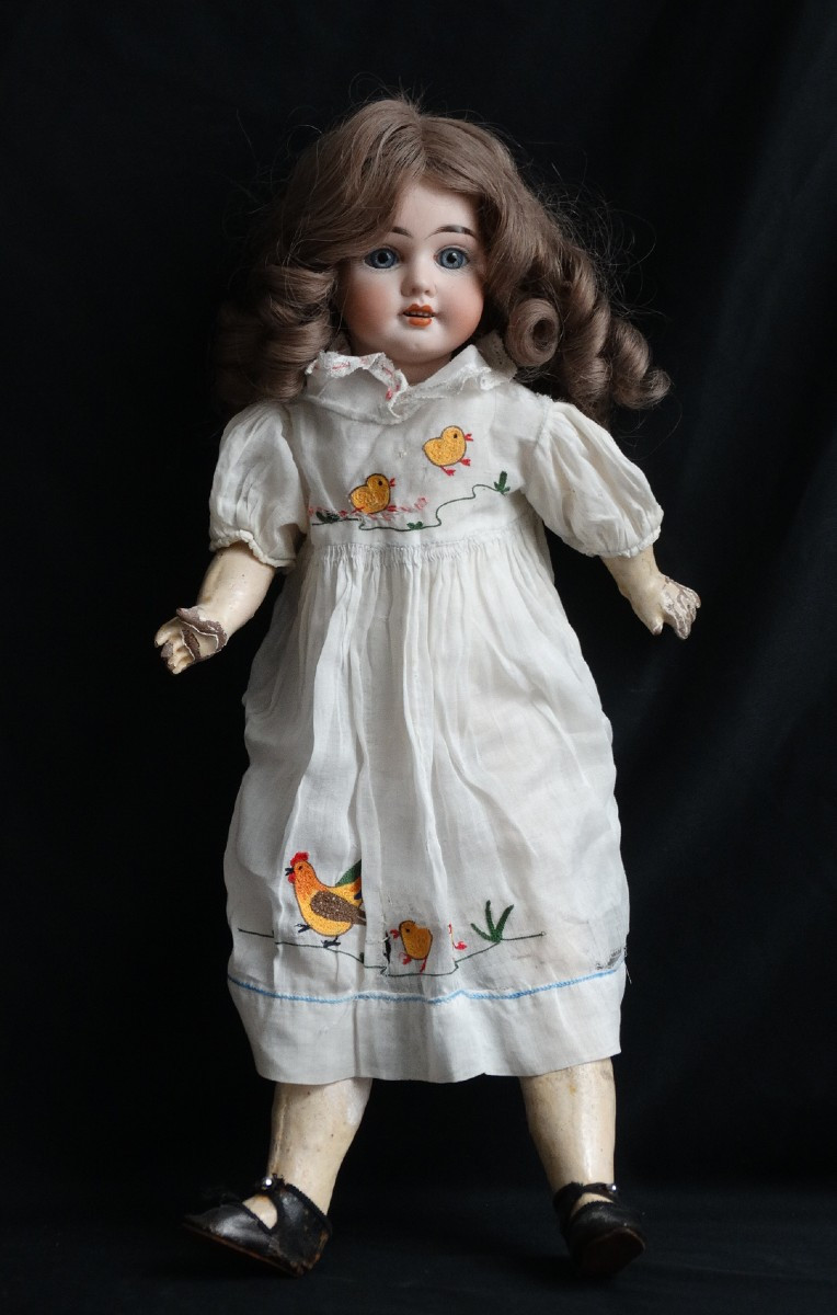Doll With Porcelain Head And Gutta Percha Body