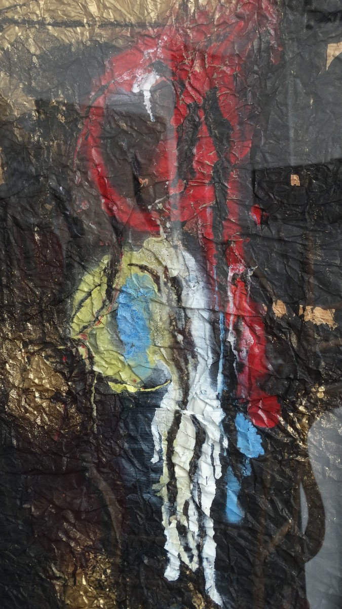 Crumpled Paper By Ladislas Kijno ( 1921-2012 )-photo-4