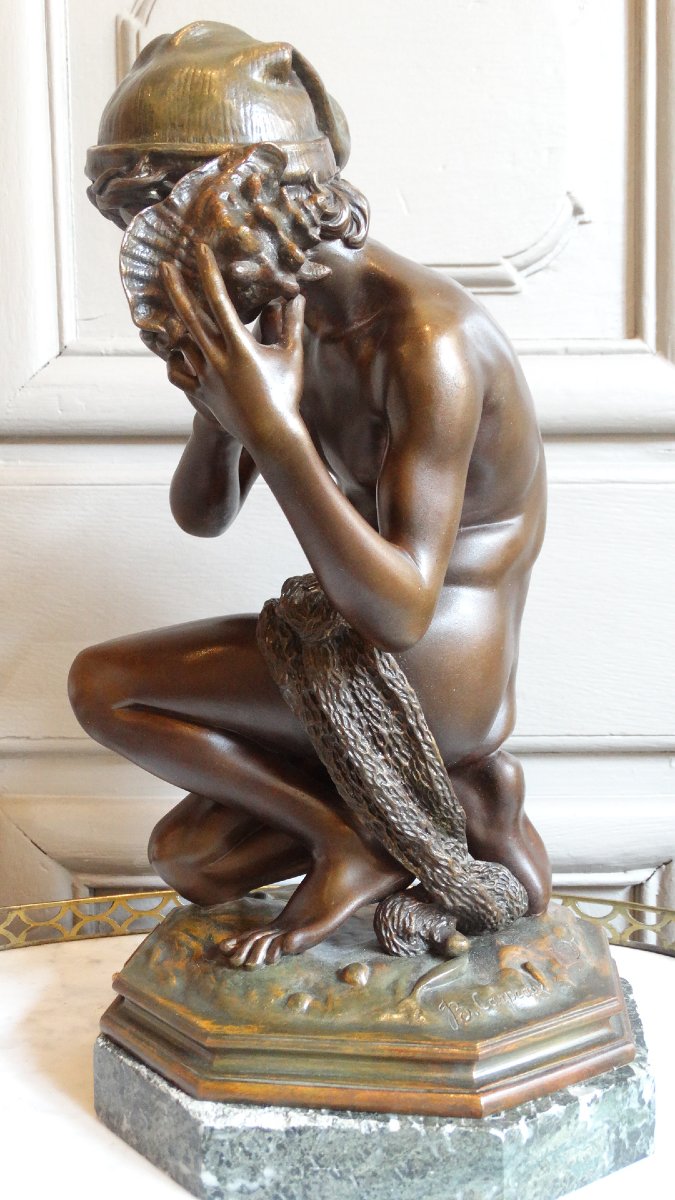Le pêcheur Napolitain , bronze de JB Carpeaux -photo-3