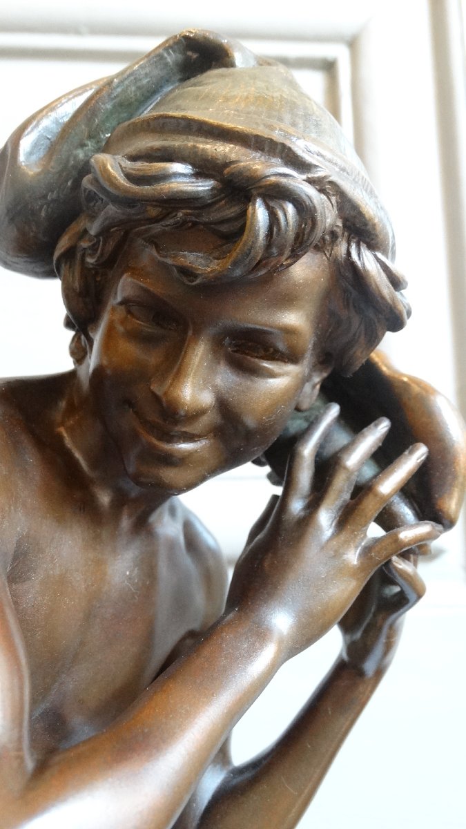 Le pêcheur Napolitain , bronze de JB Carpeaux -photo-5