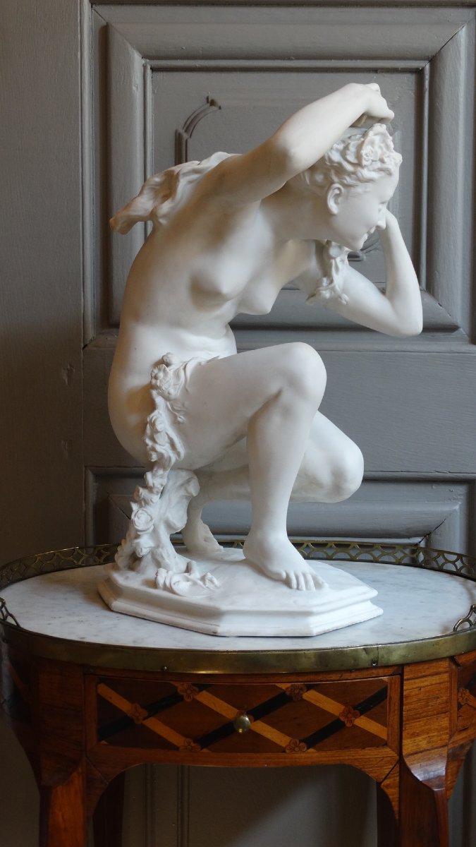 "Flore accroupie" porcelaine de Sèvres par Jean-Baptiste Carpeaux-photo-2