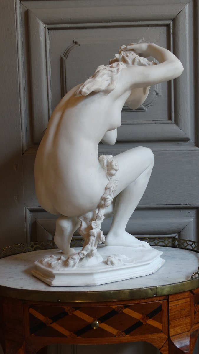 "Flore accroupie" porcelaine de Sèvres par Jean-Baptiste Carpeaux-photo-3