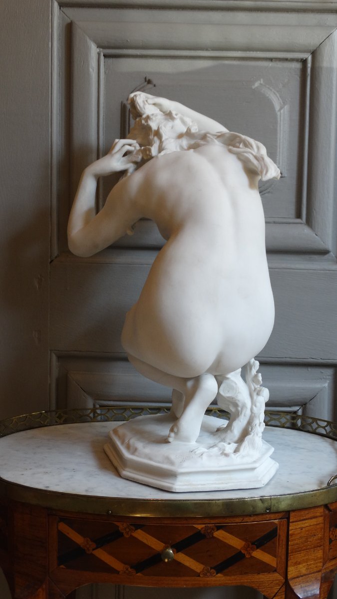 "Flore accroupie" porcelaine de Sèvres par Jean-Baptiste Carpeaux-photo-4
