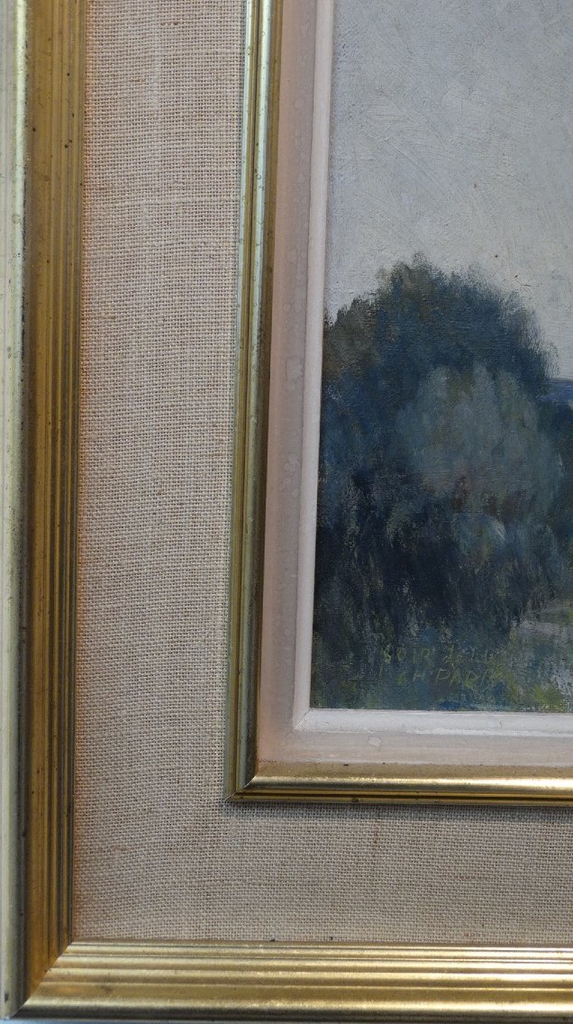 "moonlit Evening," Oil On Canvas By Charles Paris-photo-4