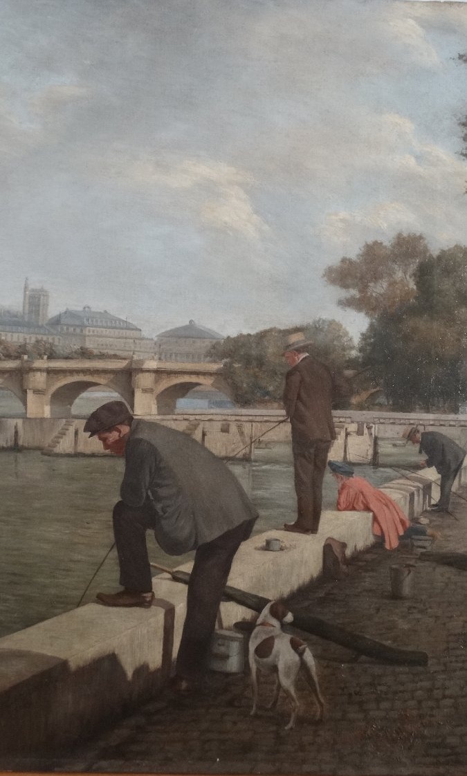 "fishermen And Painters On The Banks Of The Seine" -photo-2