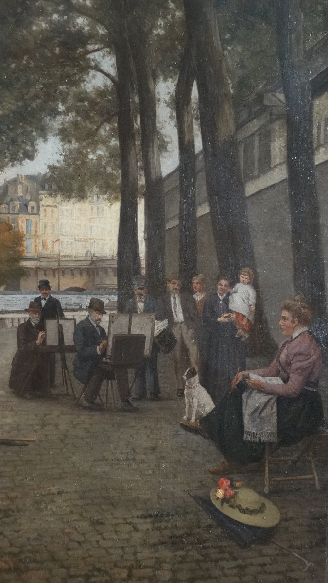 "fishermen And Painters On The Banks Of The Seine" -photo-4