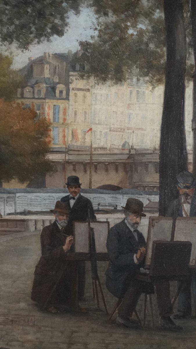 "fishermen And Painters On The Banks Of The Seine" -photo-1
