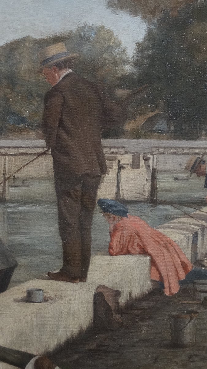 "fishermen And Painters On The Banks Of The Seine" -photo-3