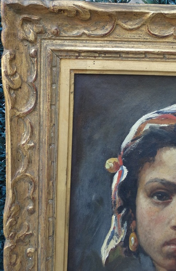 "character Portrait," Oil On Canvas By émile Gilliot  -photo-1
