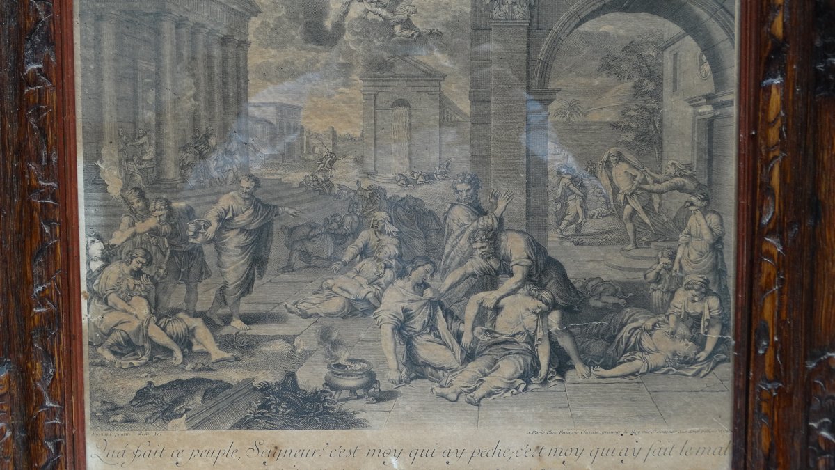 Gravure 18ème d'Après Mignard