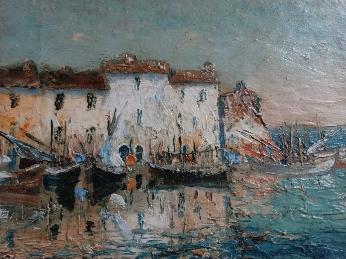 "landscape Of Martigues, By Olive Henri"-photo-2