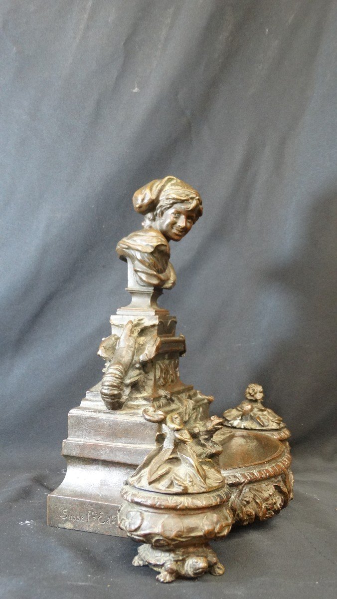 "inkwell With The Neapolitan Fisherman" By Jb Carpeaux-photo-8