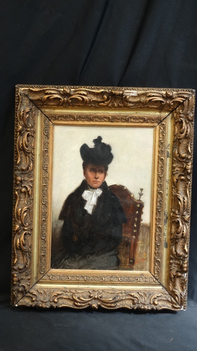 Young Woman From A Good Family, French School Of The 19th Century