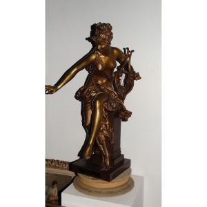 "mélodie", bronze de Carrier Belleuse fonte 19ème