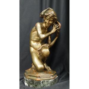 "the Neapolitan Fisherman" Bronze By Jean-baptiste Carpeaux