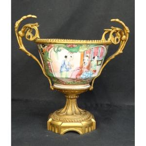 Chinese Porcelain (bronze Frame) Napoleon 3 Period