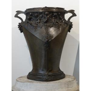 Porte-parapluie en bronze de Jules Jouant