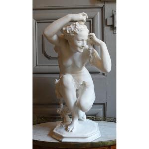 "crouching Flora," Sèvres Porcelain By Jean-baptiste Carpeaux