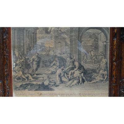 Gravure 18ème d'Après Mignard