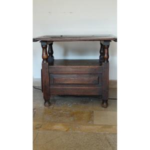 17th Century Walnut Monk's Table