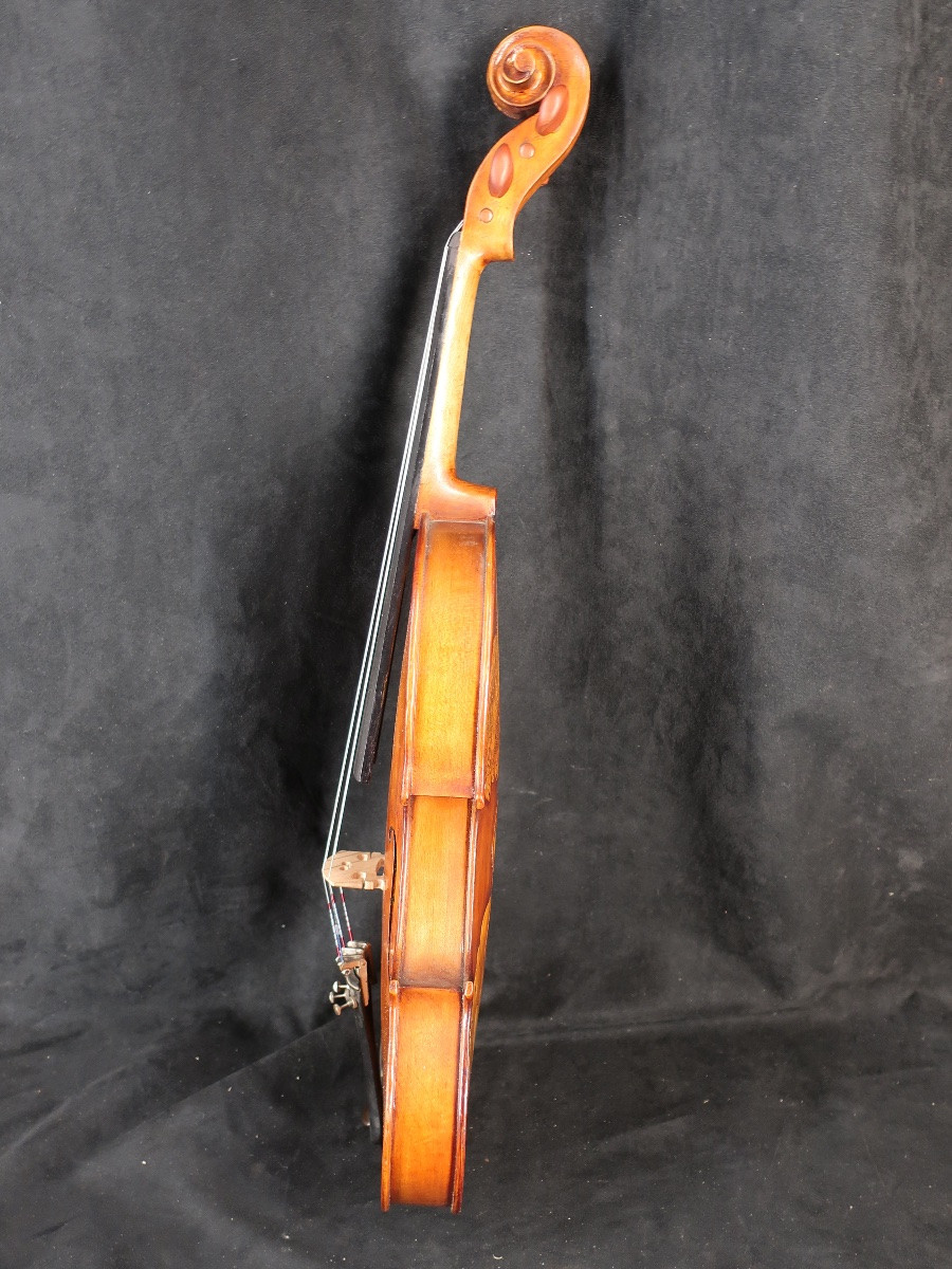 Violin Carved With The Image Of Django Reinhard. Musical Instrument-photo-2