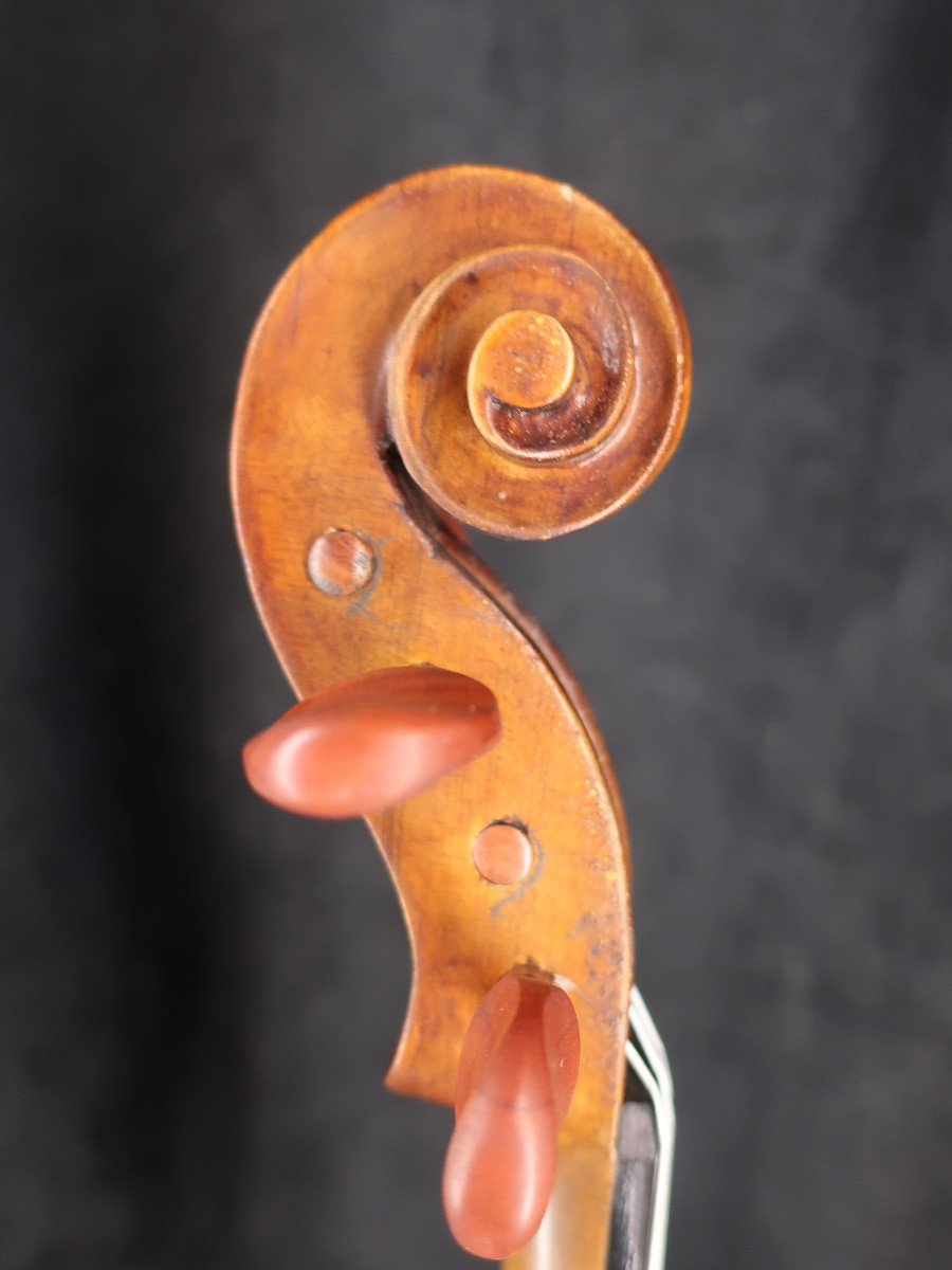 Violin Carved With The Image Of Django Reinhard. Musical Instrument-photo-3