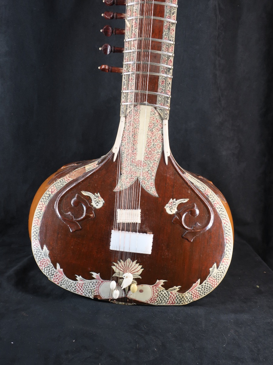 Sitar ancien années 70 en état de jeu- instrument de musique-photo-1
