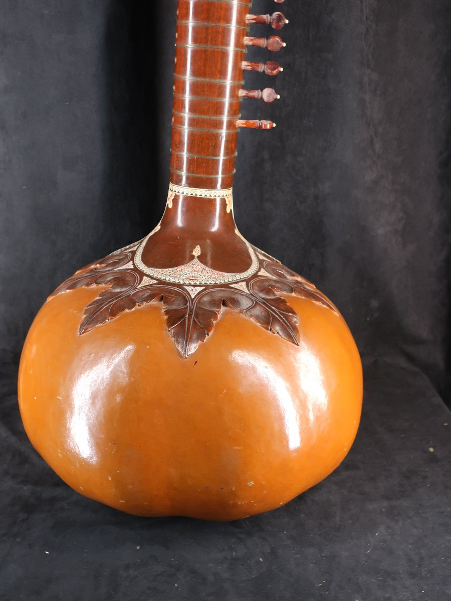 Sitar ancien années 70 en état de jeu- instrument de musique-photo-2