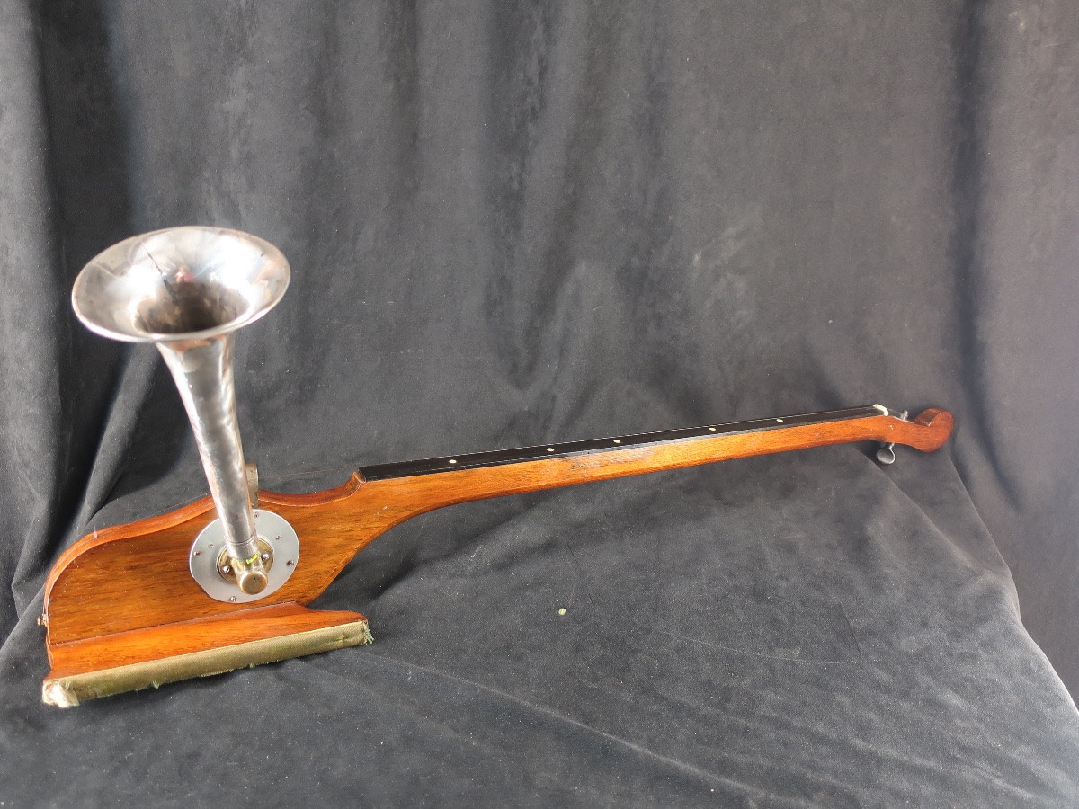 Violoncelle monocorde à pavillon époque 1900- instrument de musique-photo-4