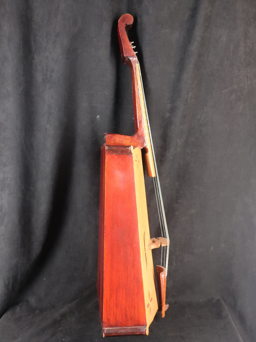 Vièle à 6 cordes années 50 taille cello en housse et archet- instrument de musique-photo-4