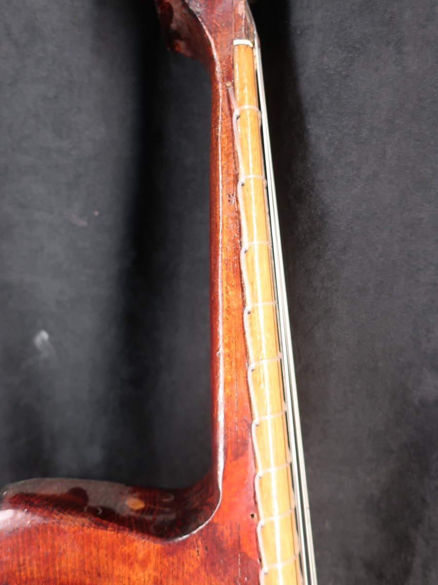 Vièle à 6 cordes années 50 taille cello en housse et archet- instrument de musique-photo-1