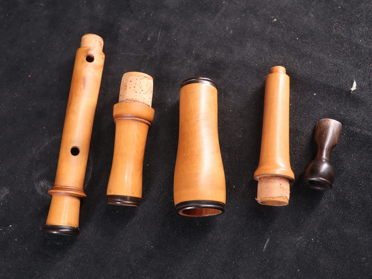 French Boxwood Flageolet From The Early 19th Century In A - Musical Instrument-photo-1