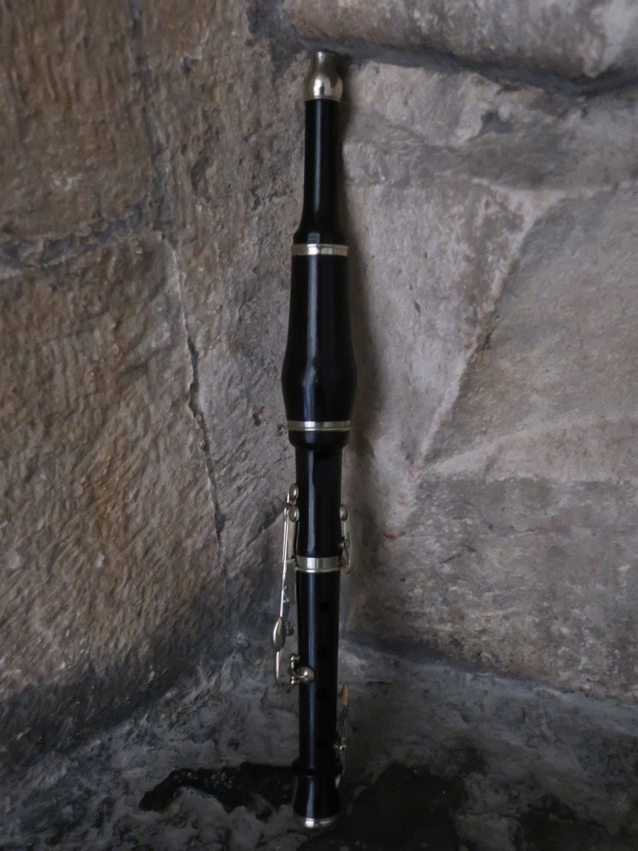 Flageolet français à pompe fin XIXème siècle en ébène à 5 clés- instrument de musique