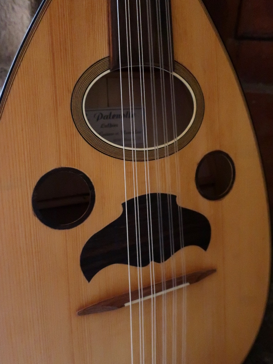 Oud à fond plat fabriqué par le luthier Patenotte (Mirecourt)-Fin XXème. Instruments de musique-photo-2
