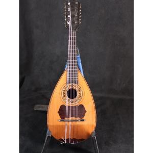 Mandoline napolitaine à chevilles fin XIXème belle patine en état de jeu restaurée