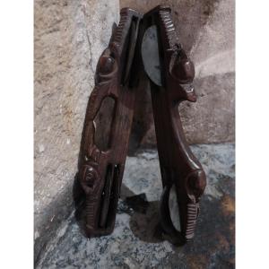 Pair Of Chipli-kath-tala-kartal India-18th Or 19th Century Musical Instrument