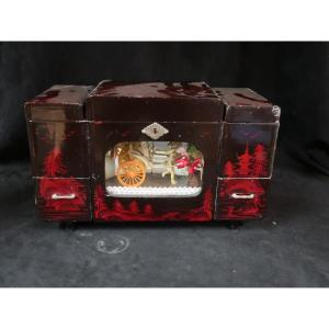 Music Box - Small Drawer Cabinet - Rickshaw Automaton - Musical Instrument