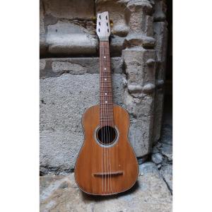 Travel Guitar Signed Di Mauro, 1960 - Good Playing Condition - Musical Instruments