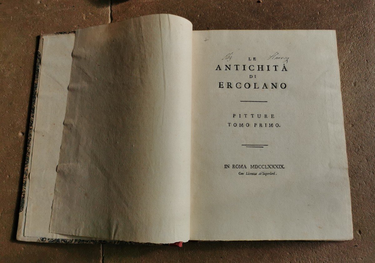 Piroli Le Antichita Di Ercolano Rome In 5 Volumes 1789 + 200 Engravings-photo-1