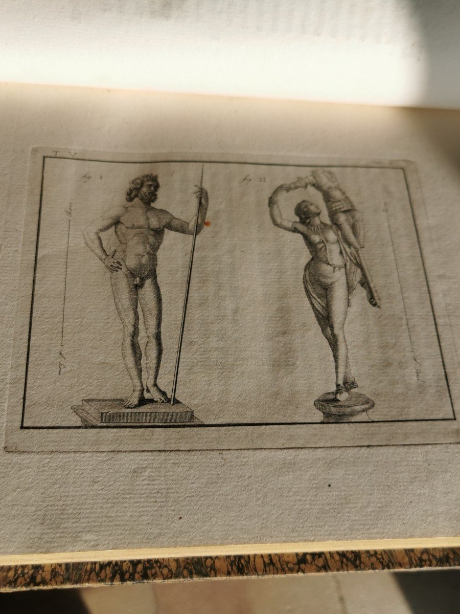 Piroli Le Antichita Di Ercolano Rome In 5 Volumes 1789 + 200 Engravings-photo-5