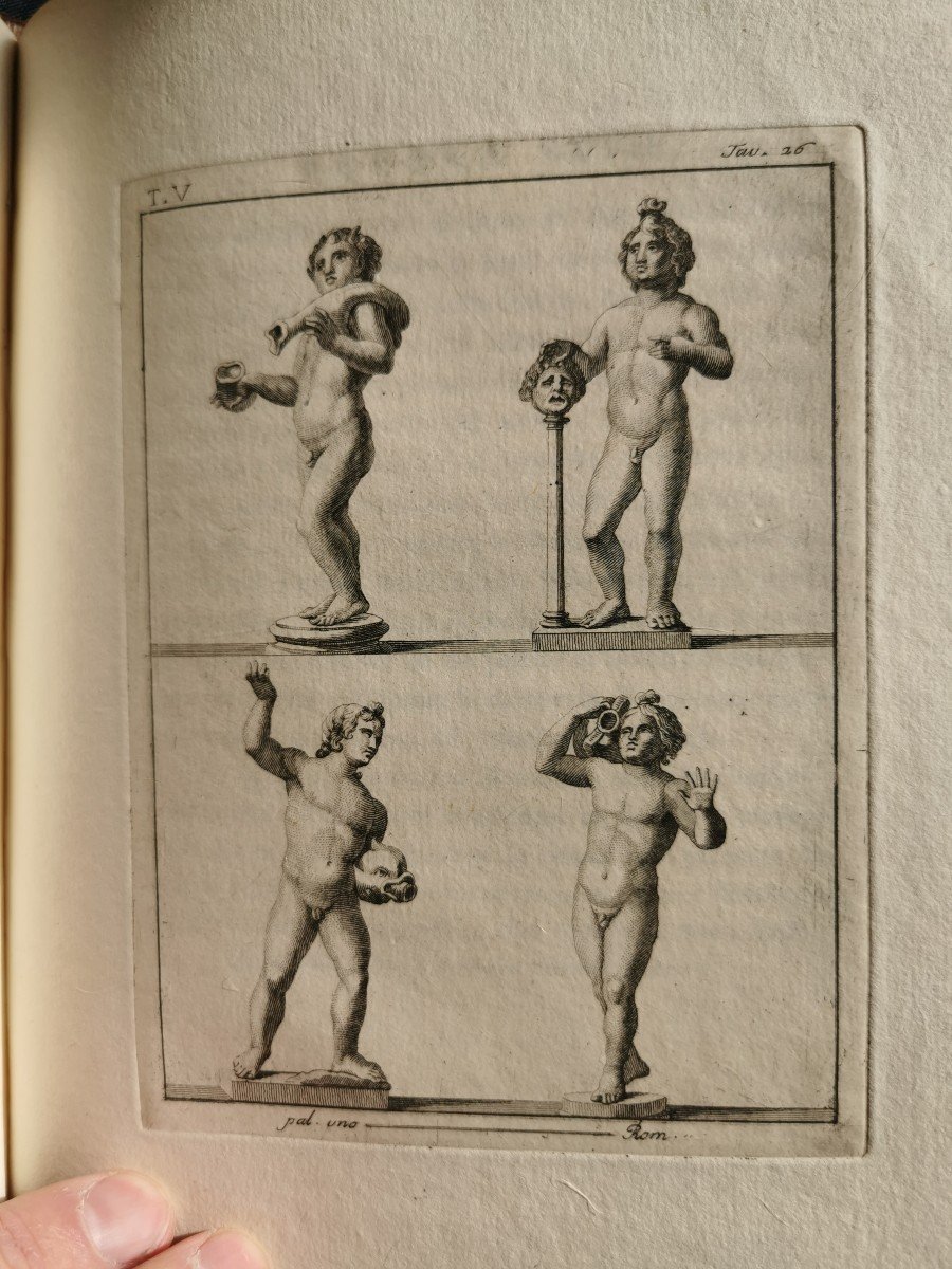 Piroli Le Antichita Di Ercolano Rome In 5 Volumes 1789 + 200 Engravings-photo-6