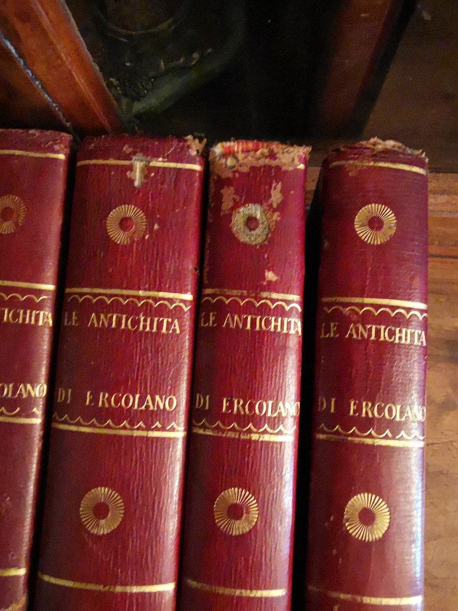 Piroli Le Antichita Di Ercolano Rome In 5 Volumes 1789 + 200 Engravings-photo-8