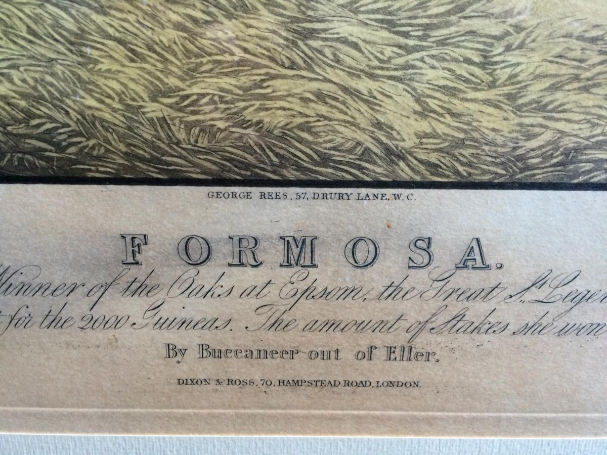 Paire De Gravure Chevaux Anglais XIX E Kingcraft Et Formosa Par Hunt Et Brown-photo-1