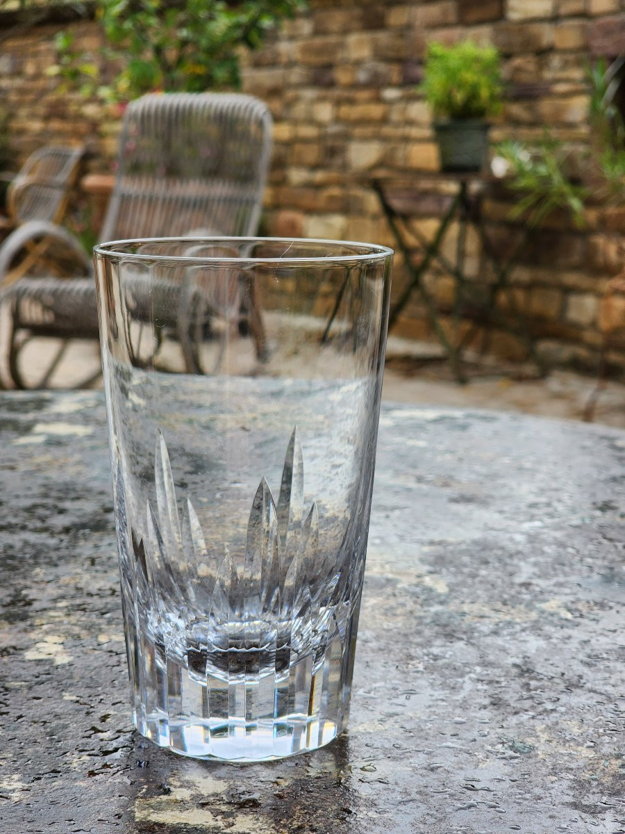 Baccarat 10 High Baccarat Crystal Glasses For Orangeade Or Whisky 13 Cm-photo-2